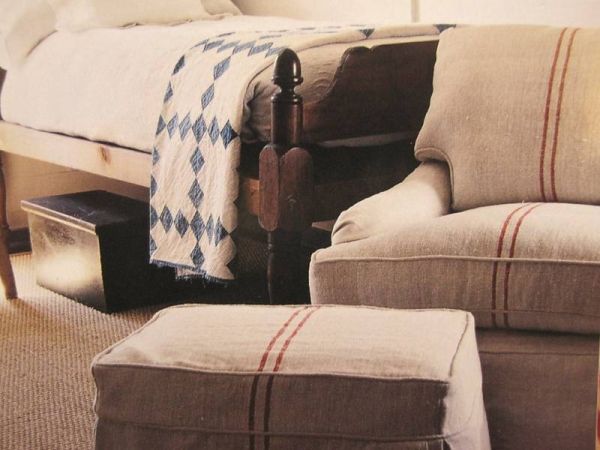 Antique-19th-hemp-5.3yds-upholstery-fabric-Indigo